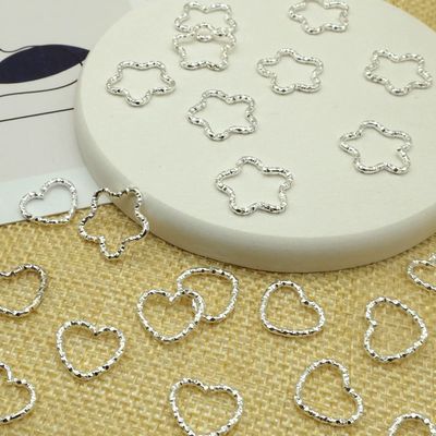 100PCS Star and Love Shape Braids Ring Accessories for Girl and Women Braids Locs Hair - Cute Ring Metal Cuffs Decoration
