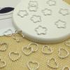 100PCS Star and Love Shape Braids Ring Accessories for Girl and Women Braids Locs Hair - Cute Ring Metal Cuffs Decoration view 1