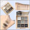 9 Color Matte & Shimmer Eyeshadow Palette, Waterproof High Pigmented Smokey and Cool-Toned Shadows in Black Gray Silver and White, Makeup Palette for Smoky Gothic and Halloween Looks(Black#) view 3