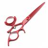 Hair Cutting Scissors, 6 Inch Professional Japan 440c Red Fly Rotate Hair Scissors Cutting Barber Haircut Thinning Shears Hairdressing Scissors ( Color : Set ) view 2