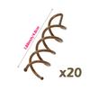 Mini Skater 1.88" Spiral Hair Pin Twist Barrette Spin Pins Non-Scratch Round Tips Twist Screw Hair Pin for Women Bun Hair Style DIY(Brown, Set of 20) view 3