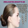 Mini Skater 1.88" Spiral Hair Pin Twist Barrette Spin Pins Non-Scratch Round Tips Twist Screw Hair Pin for Women Bun Hair Style DIY(Brown, Set of 20) view 4