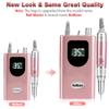 35000RPM Portable Nail Drill Machine, HoMove Professional Nail Drill Machine, Rechargeable Electric Efile Nail Drills for Acrylic Gel Nails, Cordless Portable Nails DrillRose Gold view 2