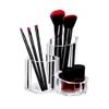 3 Slot Cosmetic Organizer Makeup Organizer Makeup Brush Storage Holder Transparent Makeup Box Eyebrow Pencil Eyeliner Pen Storage Cylinder Bedroom Organizer Tools view 1