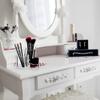 3 Slot Cosmetic Organizer Makeup Organizer Makeup Brush Storage Holder Transparent Makeup Box Eyebrow Pencil Eyeliner Pen Storage Cylinder Bedroom Organizer Tools view 3