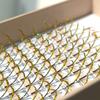 FQNing Glitter Lashes Extensions Golden Colored Spike Eyelash Extension Individual Colorful Lash Tray 11mm-16mm Mixed 0.20 D (Golden) view 1