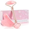 ZS ZESHIN Jade Roller & GuaSha Set-Facial Beauty Roller Skin Care Tools, Rose Quartz Massager for Face, Eyes, Neck, Body to Relieve Wrinkles,Fine Line and Eyepuffiness view 1