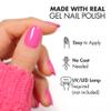 MOYOU LONDON Semi Cured Gel Nail Strips - 20 Pcs. Waterproof Gel Nail Wraps, Cures in Sunlight or UV/LED Lamp, Lasts Up to 2+ Weeks, Stretchable, Easy to Apply & Remove, Vegan & Cruelty-Free view 4