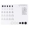 Beaupretty Nails Silicone Mat for Nail Art Stamping and Practice Flexible Manicure Pad Ruler Easy Cleanup and Storage and Decals Pattern b view 1