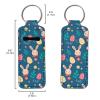 ZPINXIGN Cute Easter Gift Chapstick Holder Keychain for Women Lip Balm Sleeve Portable Lip Gloss Tube Holder Travel Accessories view 2