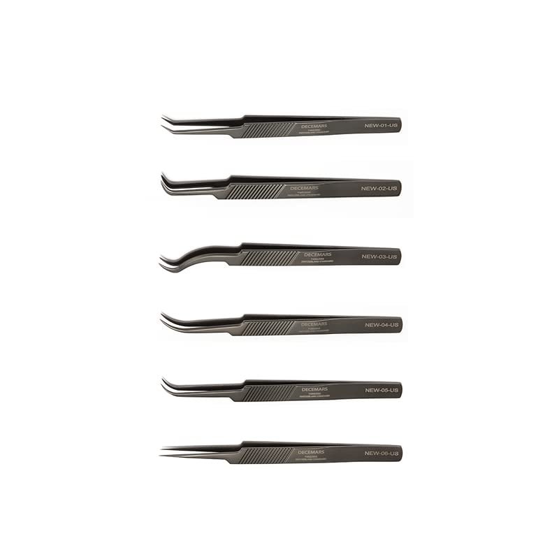 DeceMars New Type Eyelash Extension Tweezers (NEW-01-US)
