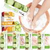 nbc BeautiLab Pedicure Kit Foot Soak Set: Bubble Salt, Sugar Scrub, Massage Mask, Massage Lotion in a Box, 4 Step Foot Spa Kit for Dry Feet, Softens Calluses(3 Set Cucumber) view 1