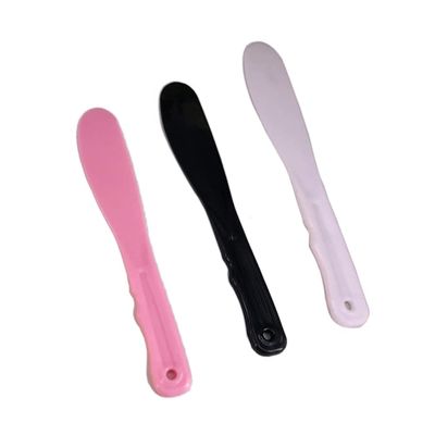 3 Pcs Plastic Cosmetic Spatula Cosmetic Mask Mixing Spoon Spatulas Facemask Stirrer Mixing Spatula Stick Cosmetic Mask Mixing Spoon Spatulas Stick Applicator for Home Salon, Black Pink White