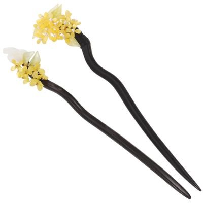 Beaupretty 2pcs Vintage Hair Sticks for Women Ancient Style Headdress for Weddings Parties and Costumes Smooth Finish Random Styles for Mother Day and Anniversaries