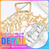 BARTOSI Star Hair Claw Clips Gold Metal Hair Clips Large Claw Clips Fancy Hair Accessories for Women (Pack of 2) view 4