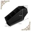 Maitys Coffin Makeup Brush Holder Gothic Wooden Organizer Spooky Coffin Case Gifts for Women Cosmetic Display Cases Spooky Home Office Pencil Brushes Organizer Bathroom Christmas Decor Accessories view 2