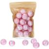 Demissle 20 Pcs 0.53 oz Bath Bombs Bath Fizzies Mini Bath Balls for Women Relaxing Refreshing Bath Bombs Gift Set with Glitter for Bubble Spa(Pink) view 1
