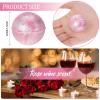 Demissle 20 Pcs 0.53 oz Bath Bombs Bath Fizzies Mini Bath Balls for Women Relaxing Refreshing Bath Bombs Gift Set with Glitter for Bubble Spa(Pink) view 2