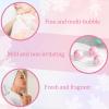 Demissle 20 Pcs 0.53 oz Bath Bombs Bath Fizzies Mini Bath Balls for Women Relaxing Refreshing Bath Bombs Gift Set with Glitter for Bubble Spa(Pink) view 3
