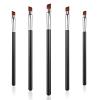 WLLHYF 5Pcs Angled Eyeliner Brush, Fine Slanted Flat Angle Eye Liner Eyebrow Brush Eye Makeup Brush Soft Fibers Synthetic Bristles Eye Makeup Tool view 1
