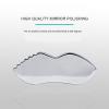 Stainless Steel Gua Sha for Skin Care Scraping Massage Tool with Comb Teeth | Massage, Used for Face, Neck, and Around Lips with Travel Pouch view 2