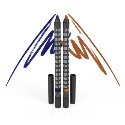 BEAUTY. FOR. CERTAIN. Perfect Collab Eyeliner Duo | Navy + Bronze | Creamy, Easy-Glide | Ultra-Pigmented Wax Pencils | No Budge Eye Pencil (0.03 oz)