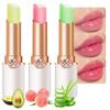 evpct 3Pcs Aloe Vera Avocado Peach Tinted Lip Balms Tint Stain Lipstick for Women PH Color Changing Lipstick Balm Stain Gift Set Queen Girls Korean Mood Long Lasting Color Change Light Pink Lipstick view 1