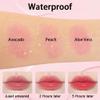 evpct 3Pcs Aloe Vera Avocado Peach Tinted Lip Balms Tint Stain Lipstick for Women PH Color Changing Lipstick Balm Stain Gift Set Queen Girls Korean Mood Long Lasting Color Change Light Pink Lipstick view 4