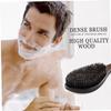 LALAFINA Wooden Handle Portable Beard Brush with Boar Bristle Beard Styling and Grooming for Men Lightweight and Travel-friendly Hair Brush for Curly view 2