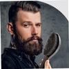 LALAFINA 3pcs Wooden Handle Men Beard Brush Portable Hair Styling Tool Professional Bristles for Beard Care for Bearded Gentleman view 3