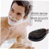LALAFINA 3pcs Wooden Handle Men Beard Brush Portable Hair Styling Tool Professional Bristles for Beard Care for Bearded Gentleman view 4