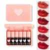 Eakroo 6 Colors Lip Tint Stain Mini Liquid Lipstick, Korean Lip Gloss for Women, Liquid Blush, Lip Plumper Gloss, Lip Makeup, Non-Stick Cup, Lightweight, High Pigment, Long-Lasting, Vivid Color view 1