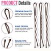 2.76" Large Bobby Pins Brown, AITRAI 240PCS Extra Long Bobby Pins for Thick Hair Jumbo Hair Pin for Women with Box view 3