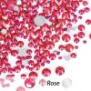 10400PCS Rose Resin Flat Back Rhinestones, Round Non-Hotfix Jelly AB Nail Gems Rhinestone with Tweezer and Picker Pencil for Crafts Tumblers Nail Art & DIY Decoration view 2