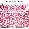 10400PCS Rose Resin Flat Back Rhinestones, Round Non-Hotfix Jelly AB Nail Gems Rhinestone with Tweezer and Picker Pencil for Crafts Tumblers Nail Art & DIY Decoration view 4