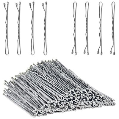 240PCS Silver Bobby Pins Silver Hair Pins for Gray Hair Bobby Pins for Women Girls Styling with Box, 2.2 Inch/5.5cm