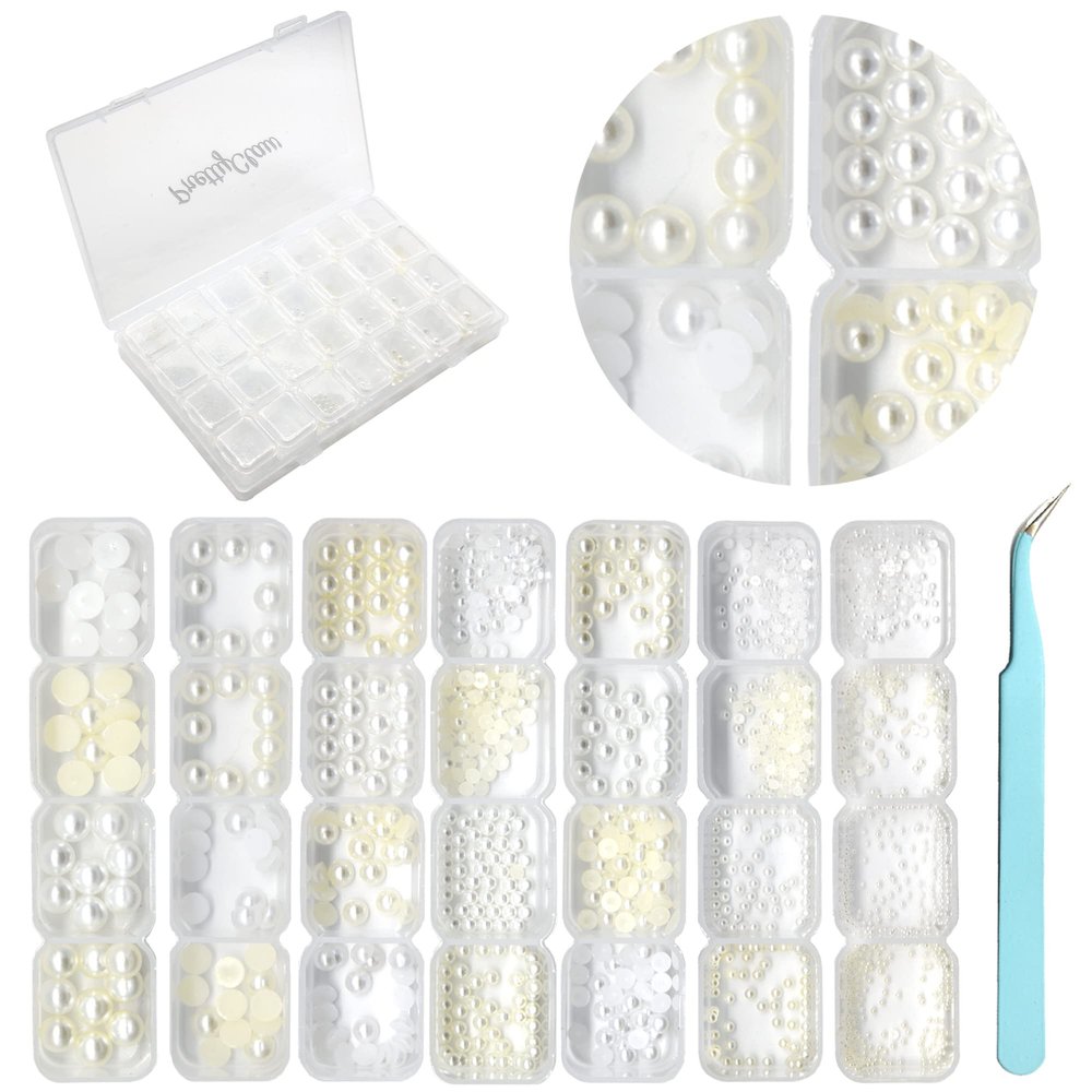 PrettyClaw Nail Art Set 28 Styles Nail Charms (1000+ Pieces) (Set #1)