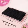 240PCS Large Bobby Pins Black Jumbo Bobby pins Black Long Hair Pins Clips for Women Girls with Box for Women Girls, 2.76 Inch/7cm view 2