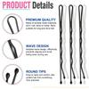 240PCS Large Bobby Pins Black Jumbo Bobby pins Black Long Hair Pins Clips for Women Girls with Box for Women Girls, 2.76 Inch/7cm view 3