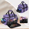 BAFASO Large Makeup Bag with 2 Removable Pouches and Detachable Dividers, Multifunctional Cosmetic Bag to Keep Makeup and Hair Supplies (Patent Pending), Purple view 4