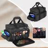 BAFASO Large Makeup Bag with 2 Removable Pouches and Detachable Dividers, Multifunctional Cosmetic Bag to Keep Makeup and Hair Supplies (Patent Pending), Black view 4