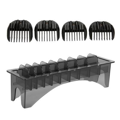 10 Grid Clipper Guard Holder, Universal Plastic Comb Storage Box Organizer, with Rectangle Combs Guides Tools Container