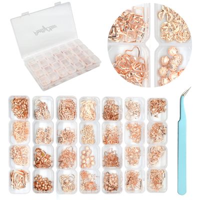 PrettyClaw Nail Art Set 28 Styles Nail Charms (1000+ Pieces) (Set #5)