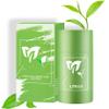LZYLLS 2 Pcs Green Tea Face Mask Stick,Deep Clean Purifying Clay Green Tea Masks Stick,Blackhead Remover,Moisturizing & Improve Skin Tone Oil Control Mask Sticks,Reduce Blackheads for All Skin Types view 1