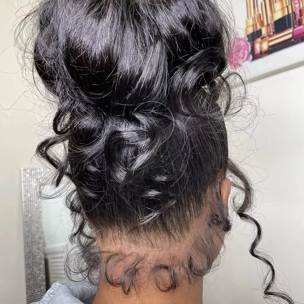 360 Lace Frontal Wigs Body Wave 360 Lace Wig Human Hair HD Invisible Transparent Lace Front Human Hair Wig Pre Plucked HD Lace Frontal Wig Brazilian Hair Glueless Wigs For Black Women 20 Inch