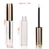 COSIDEA 12PCS Empty plastic Matte golden 10ml Eyeliner tubes packing Vials Bottle Containe Eyeliner Brush Applicator for DIY Eyelash Growth Oil view 2