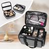 BAFASO Large Makeup Bag with 2 Removable Pouches and Detachable Dividers, Multifunctional Cosmetic Bag to Keep Makeup and Hair Supplies (Patent Pending), Gray view 2