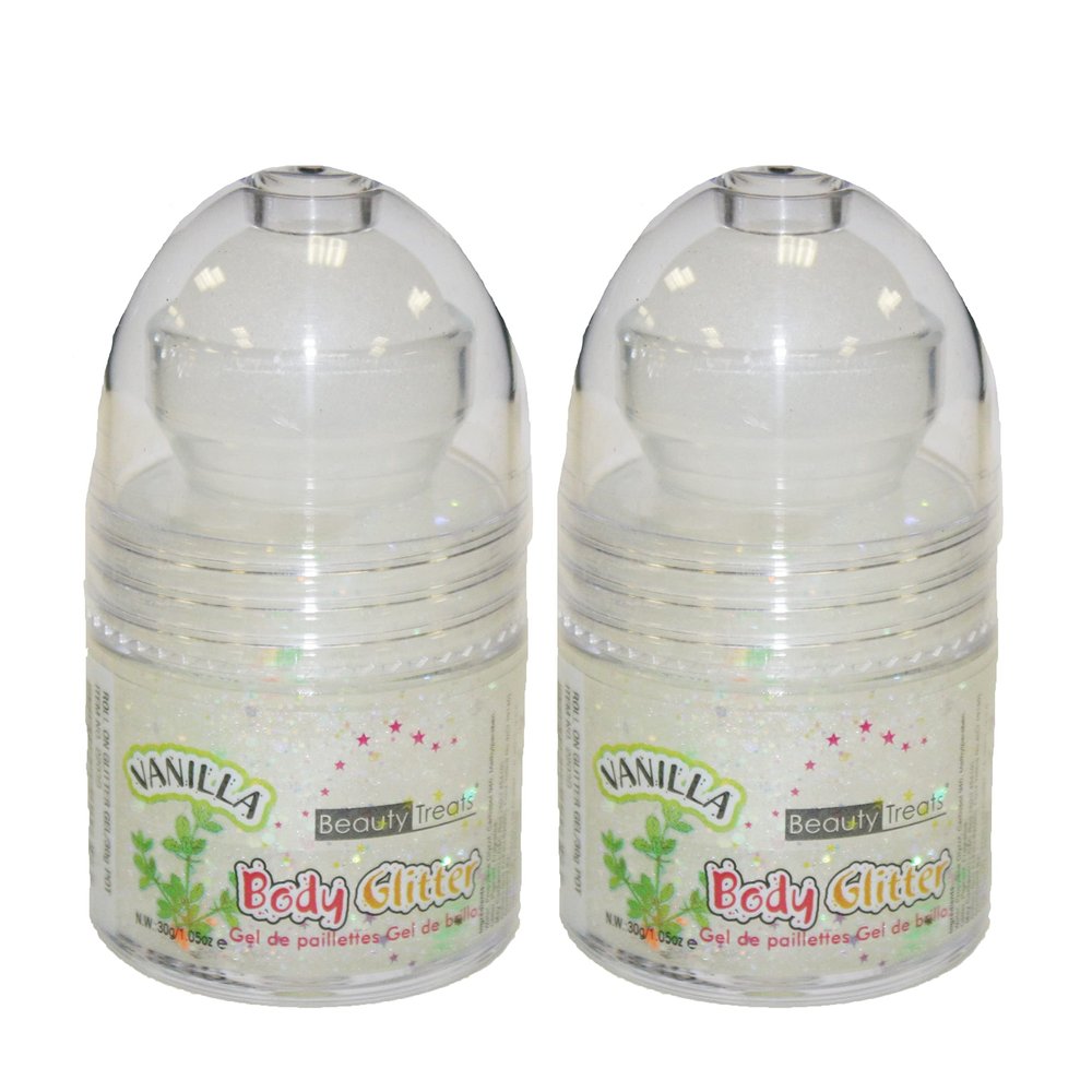 Prestige Biatta Women's 2 PC Roll On Vanilla Scented Body Glitter
