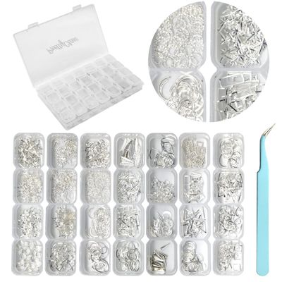 PrettyClaw Nail Art Set 28 Styles Nail Charms (1000+ Pieces) (Set #4)