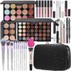 Makeup Kit For Girls,Full Makeup Set For Wonmen Includes 40 Colors Eyeshadow Palette Lip Gloss Liquid Lipstick Make up Sponge Brushes Eyebrow Concealer With Makeup Bag view 1